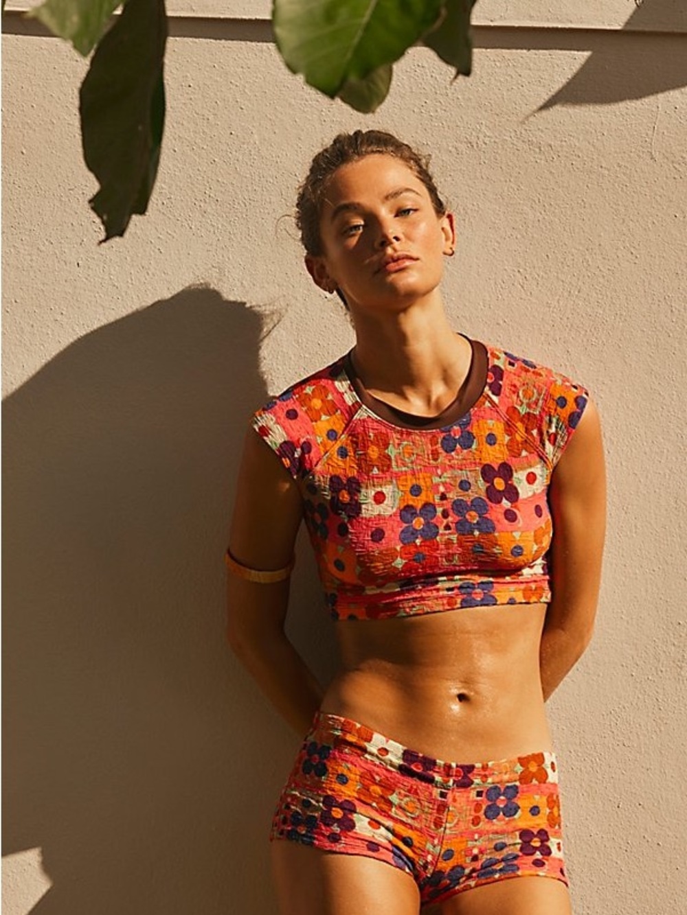 Free People free-est Dixie 2 piece Swimwear ❤️. Crop tee and boy shorts NWOT - Picture 9 of 11